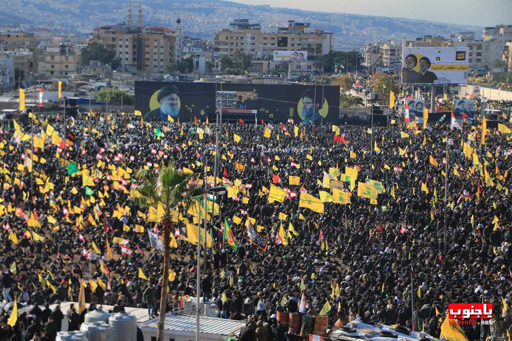 وداع مليوني في تشييع القائد التاريخي السيد حسن نصر الله  والسيد هاشم صفي الدين في بيروت 